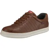 Camper for man. K100227-014 Runner brown leather shoes (44), Flat, Laces, Casual