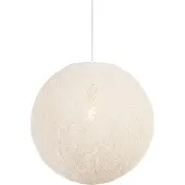 QAZQA Rustikk pendellampe hvit 45 cm - Corda