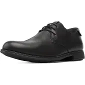 Camper for man. 18552-074 Leather shoes 1913 black (43), Flat, Laces, Casual