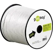 Goobay 67748, Kobberkledd aluminium (CCA), 25 m, Hvit