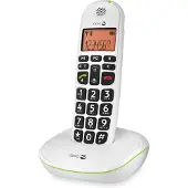 Doro PhoneEasy 100W Duo - Trådløs telefon med anrops-ID - DECT\GAP - hvit + ekstra håndsett