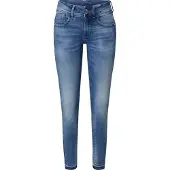 G-Star Lynn Mid Waist Skinny Ripped Edge Ankle Jeans