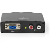 Nedis Hdmi-omformer Vga Hun 2xrca Hun Inn Til Hdmi Ut 1080p Aluminium