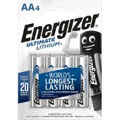 Energizer Lithium AA 4-pakning