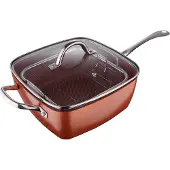 San Ignacio Optimum Copper 24x24 Cm Stekepanne