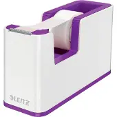 Leitz WOW - Dispenser med kontortape - skrivebord - purpur dispenser