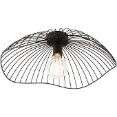 QAZQA Design taklampe sort 50 cm - Pua
