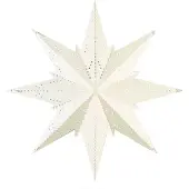 Star Trading Dekostjerne Mini av metall, hvit