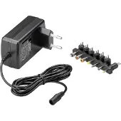 Goobay GB54799, Universell, Innendørs, 100/240 V, Overstrøm, Overbelastning, Kortslutning, Sort, RoHS