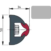 VETUS Deksel For Belteende 20 M