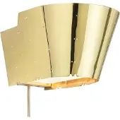 Gubi 9464 vegglampe, blank messing