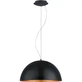 Eglo Gaetano 1 hengelampe, Ø 53 cm, svart/kobber, stål