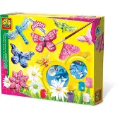SES Creative Mugg og maling - Sommerfugler m. Glitter - - OneSize - Kreativt leker