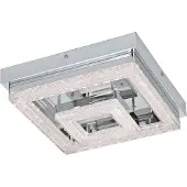 Eglo Fradelo, LED, Ikke-utskiftbare pærer, 3000 K, 1250 lm, IP20, Kromfarget, Gjennomsiktig