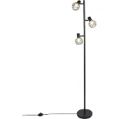 QAZQA Design gulvlampe sort 3-lys justerbar - Mesh