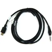 OTB microUSB / 3,5 mm lydadapter - 1 m - svart