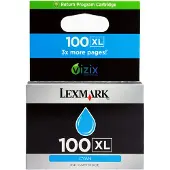 Lexmark Blekkpatron cyan Nr 100XL, High Yield, Return, 600 sider
