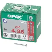 Spax 0201010400353, Skru, Metall, Zink, Tre, Panorama-hode, Torx, Metallisk