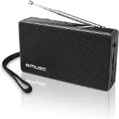Muse M-030 R, Bærbar, Analog, FM, MW, Sort, Rotasjon, Alkalinsk