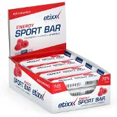 Etixx Energy Sport Energibar Boks Røde Frukter 40g 12 Enheter