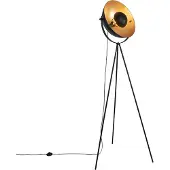 QAZQA Gulvlampe svart med gull 42 cm justerbar stativ - Magnax