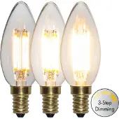 Star Trading Kronepære 3-trinns dimbar E14 LED 4W 2100K 400 lumen
