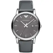 Giorgio Armani Emporio AR1730 klassisk grå rustfritt stål herreklokke