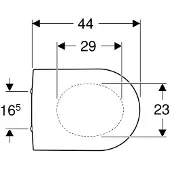 Geberit Icon toiletsæde m/låg 355x450x45mm duroplast hvid