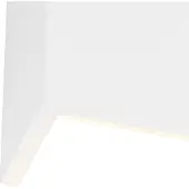QAZQA Moderne vegglampe hvit - Colja Novo