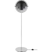 Gubi gulvlampe Multi-Lite, høyde 148 cm, krom/antracittsvart