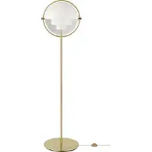 Gubi gulvlampe Multi-Lite, høyde 148 cm, messing/hvit