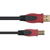Yellow cable N01-3 - USB a/b-kabel 3m.