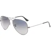 Ray-Ban Aviator Large Metal Gunmetal Solbriller grå
