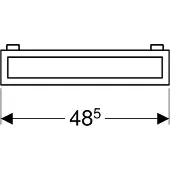Geberit preciosa ii håndklædeholder 48.5cm krom