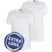 Alan red Derby Ektra Lang T-kjorte Regular Fit (2-pack) Hvit tørrele