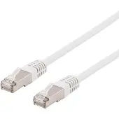 Deltaco S/FTP Cat6 patchkabel, delta-sertifisert, LSZH, 3m, hvit