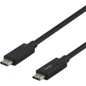 Deltaco Ladekabel USB-C til USB-C, 2 m, svart