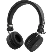 STREETZ Sammenleggbart on-ear Bluetooth-headset, 3.5 mm, svart