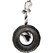 Flamingo Gladiator Rubber Tire & Rope Hundleke