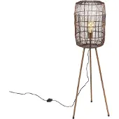 QAZQA Moderne gulvlampe stativ kobber - Redo