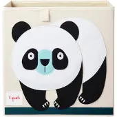 3 Sprouts Oppbevaringsboks - 33x33x33 cm - Panda - - OneSize - Kasse