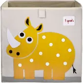 3 Sprouts Oppbevaringsboks - 33x33x33 - Neshorn - - OneSize - Kasse