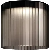 Kdln LED-taklampe Giass, grå, Ø 40 cm