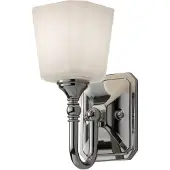 FEISS Vegglampe Concord, krom, bredde 12 cm, IP44