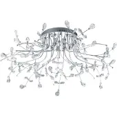 HELL Taklampe Crystal, krom, 77 cm