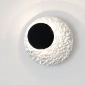 Holländer LED-vegglampe Infinity i sølv, Ø 26 cm