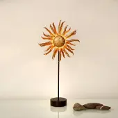 Holländer LED-bordlampe Sonne gull