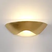 Holländer Eksklusiv Matteo Curve vegglampe, gull