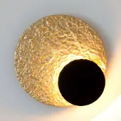 Holländer LED-vegglampe Infinity i gull, Ø 26 cm