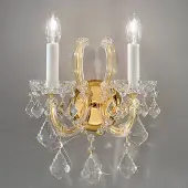 KOLARZ Maria Louise vegglampe, gull, 2 lyskilder